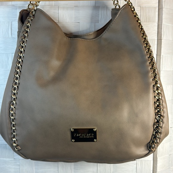 Bebe Los Angeles Gold Chain Satchel Should Bag - Picture 9 of 16